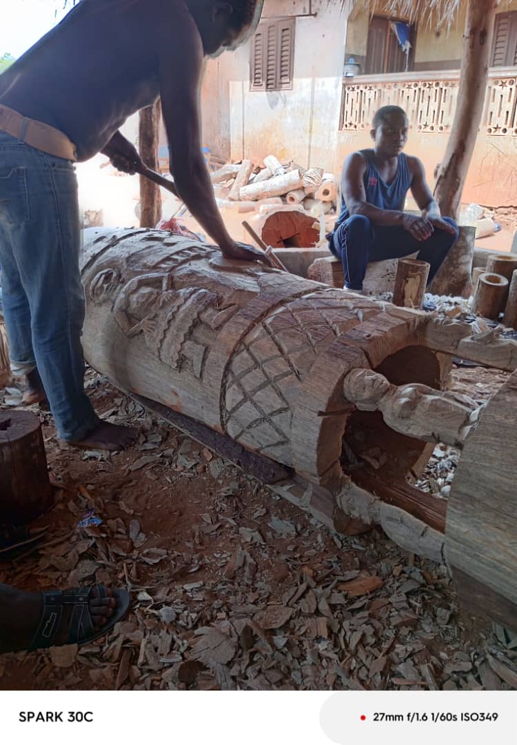 Fabrication Tambour Bénin